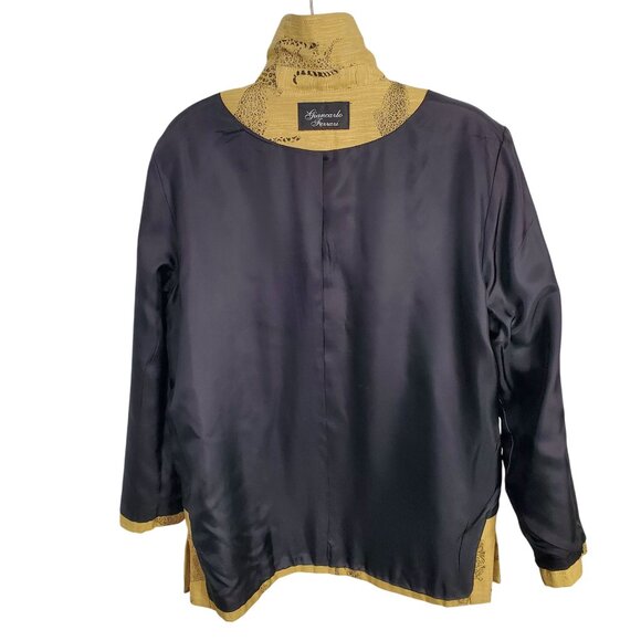 Giancarlo Ferrari Size 12 Shirt Jacket Zoo Safari Jungle Big Cat Tiger Lined Vtg - Picture 11 of 12